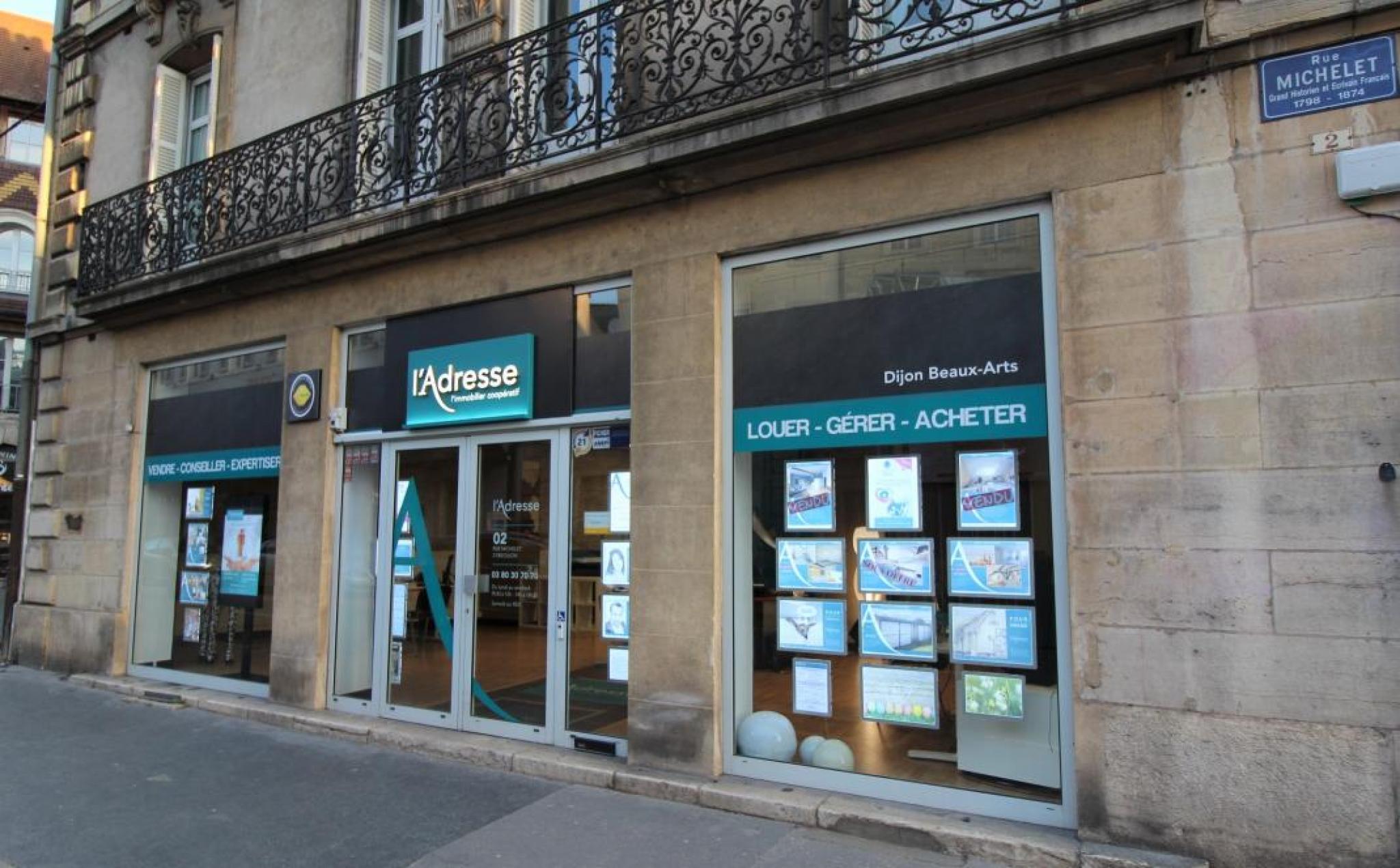Façade L'Adresse Dijon Beaux-Arts
